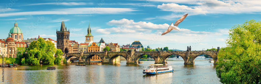 Tourist boat in Prague
