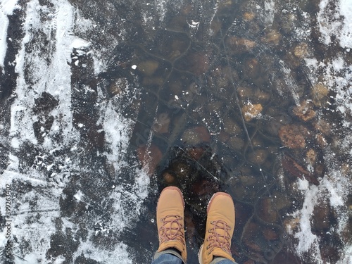 walking in the ice