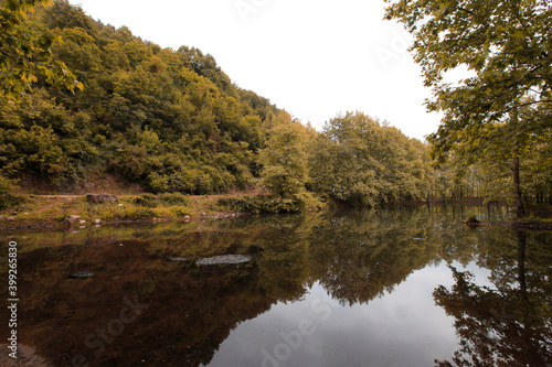 Wonderful landscape with lake Gokce Baraji in Yalova, Turkey. photo