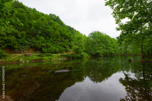 Wonderful landscape with lake Gokce Baraji in Yalova, Turkey. photo