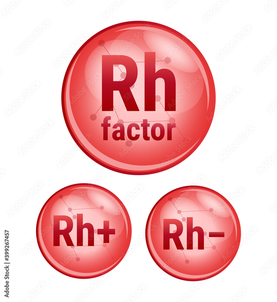 O+ Blood Type / Group Rh (Rhesus) Positive | Sticker