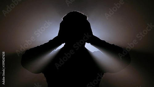 Desperate annoyed man in rage and anger