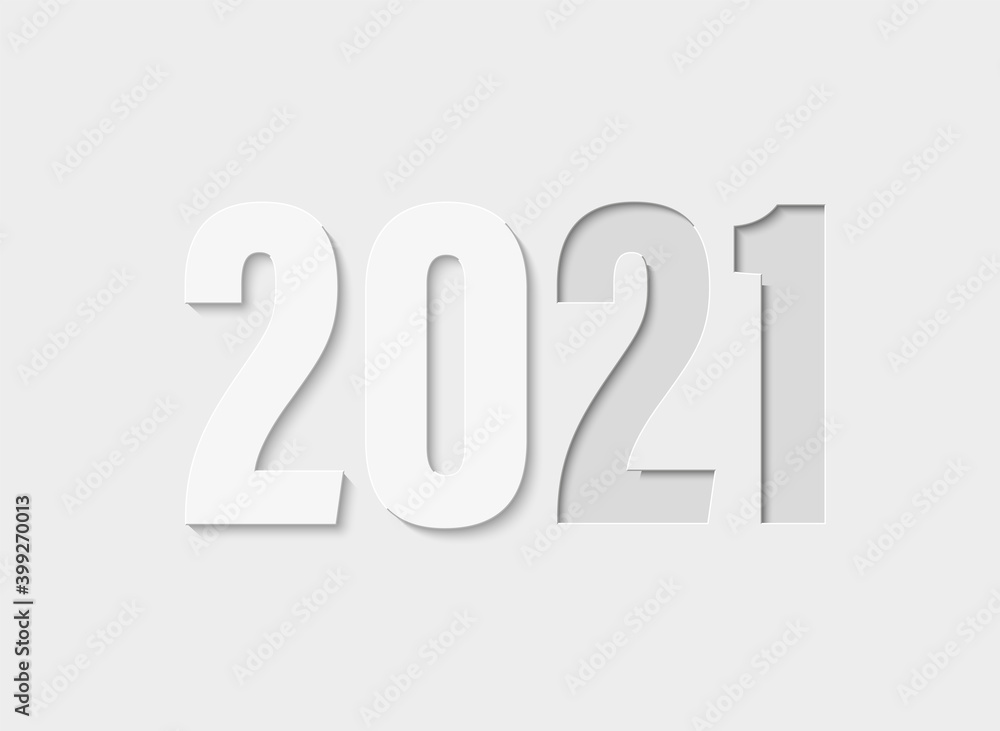 Happy New Year 2021 background. Greeting card 2021 Fonts flyer view from above banner. Celebrate brochure paper cut icon Happy New Year 2021 background. Greeting card 2021 Fonts flyer view from above banner. Celebrate brochure paper cut icon