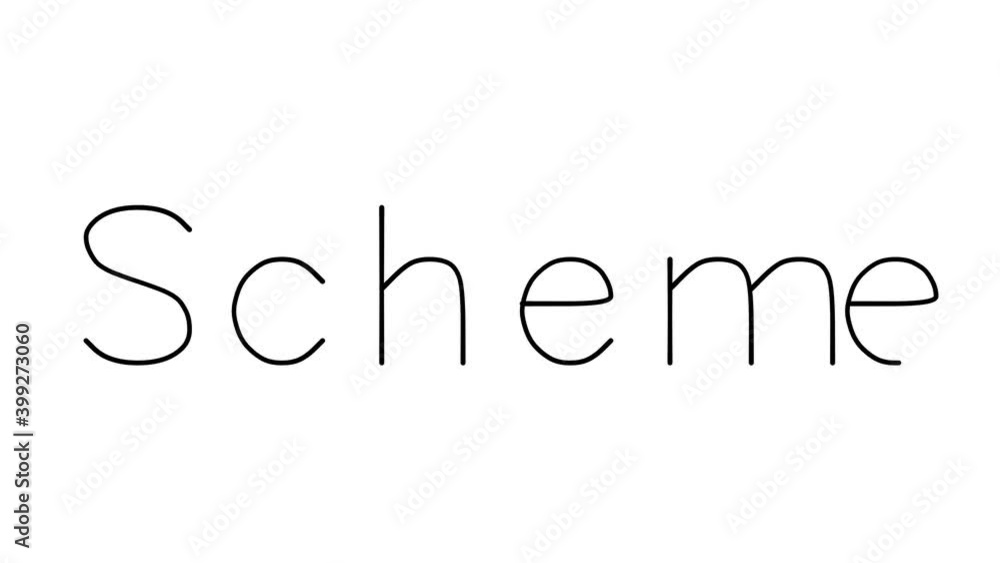 Scheeming Text Scheme Handwritten Text Animation in Various Sans-Serif Fonts and ...