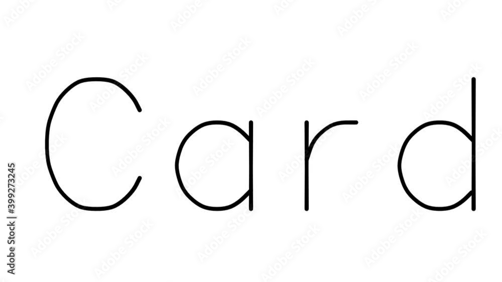 Card Handwritten Text Animation in Various Sans-Serif Fonts and Weights Card Handwritten Text Animation in Various Sans-Serif Fonts and Weights