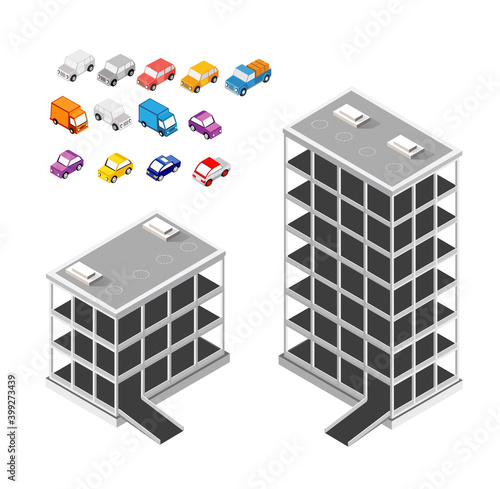 Traffic transport city parking garage parking for to transport