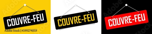 Pancarte couvre-feu
