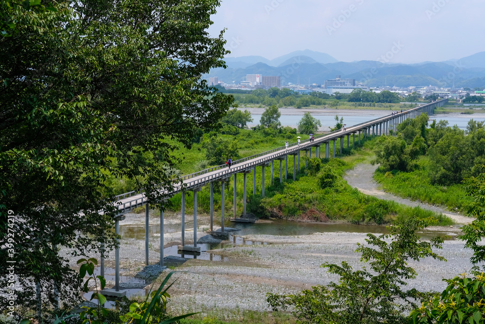 Obraz premium 静岡県の蓬莱橋