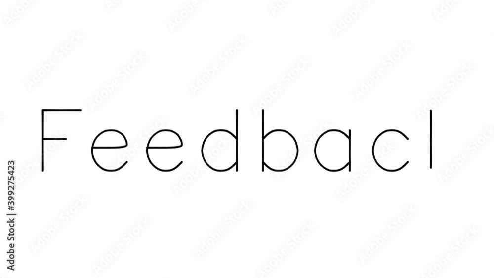 Feedback Handwritten Text Animation in Various Sans-Serif Fonts and Weights Feedback Handwritten Text Animation in Various Sans-Serif Fonts and Weights