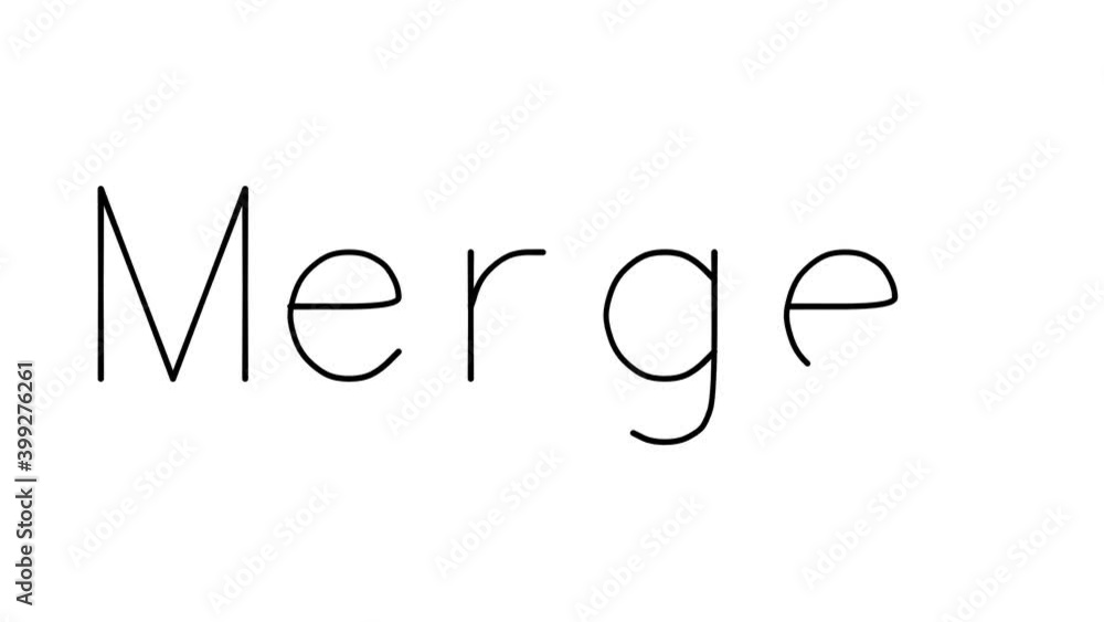 Merger Handwritten Text Animation in Various Sans-Serif Fonts and Weights Merger Handwritten Text Animation in Various Sans-Serif Fonts and Weights