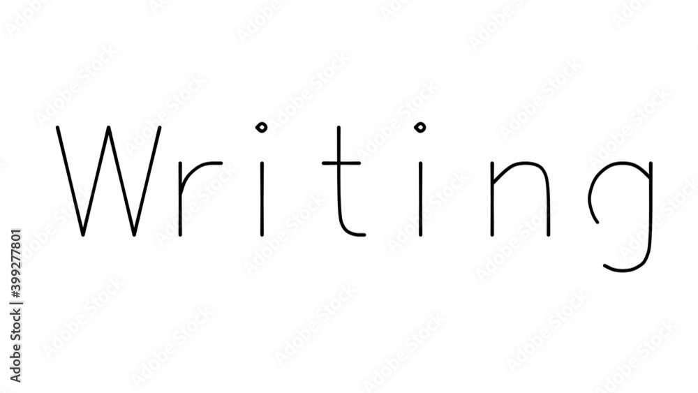 Writing Handwritten Text Animation in Various Sans-Serif Fonts and ...