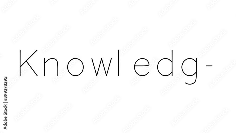 Knowledge Handwritten Text Animation in Various Sans-Serif Fonts and Weights Knowledge Handwritten Text Animation in Various Sans-Serif Fonts and Weights