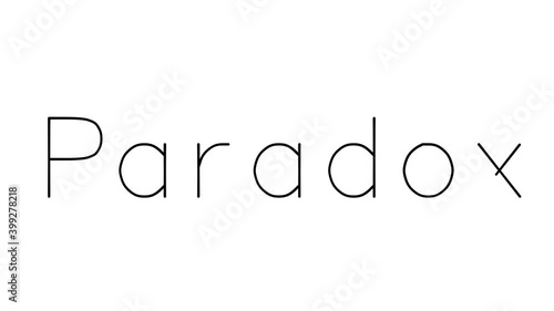 Paradox Handwritten Text Animation in Various Sans-Serif Fonts and Weights