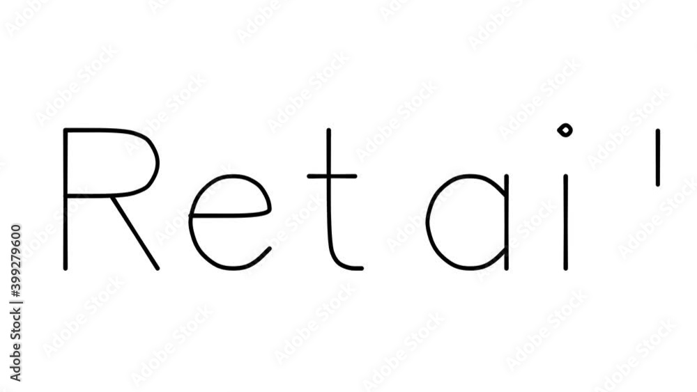 Retail Handwritten Text Animation in Various Sans-Serif Fonts and Weights Retail Handwritten Text Animation in Various Sans-Serif Fonts and Weights