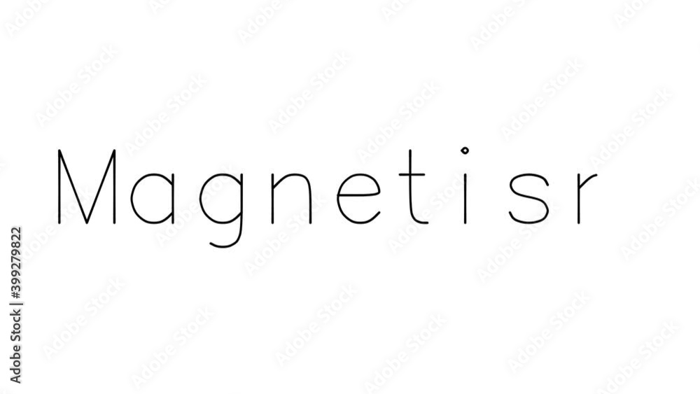 Magnetism Handwritten Text Animation in Various Sans-Serif Fonts and Weights Magnetism Handwritten Text Animation in Various Sans-Serif Fonts and Weights