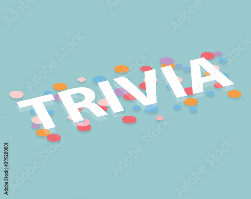 trivia word concept - vector illustration