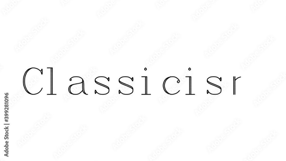 Classicism Animated Handwriting Text in Serif Fonts and Weights Classicism Animated Handwriting Text in Serif Fonts and Weights
