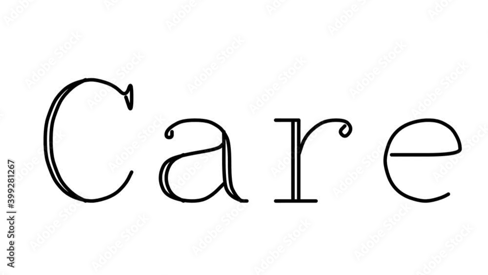 Care Animated Handwriting Text in Serif Fonts and Weights Care Animated Handwriting Text in Serif Fonts and Weights