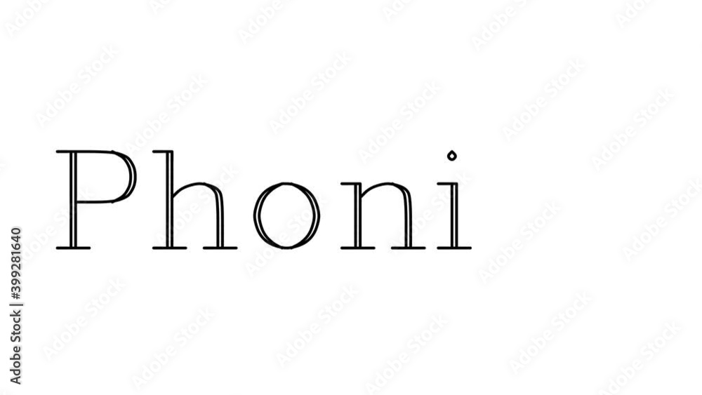 Phonics Animated Handwriting Text in Serif Fonts and Weights Phonics Animated Handwriting Text in Serif Fonts and Weights