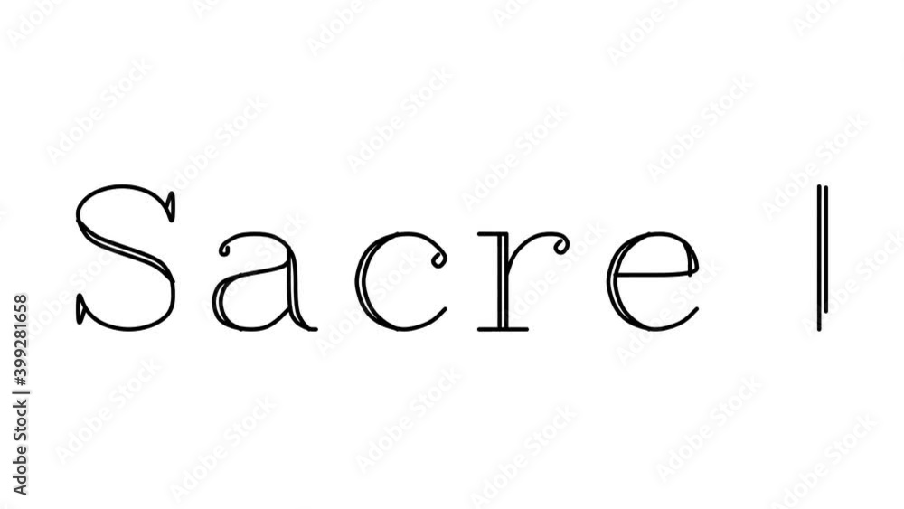 Sacred Animated Handwriting Text in Serif Fonts and Weights Sacred Animated Handwriting Text in Serif Fonts and Weights