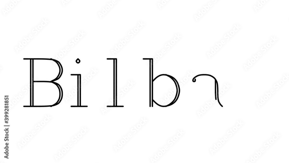 Bilbao Animated Handwriting Text in Serif Fonts and Weights Bilbao Animated Handwriting Text in Serif Fonts and Weights