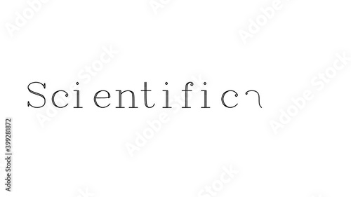 Scientifically Animated Handwriting Text in Serif Fonts and Weights