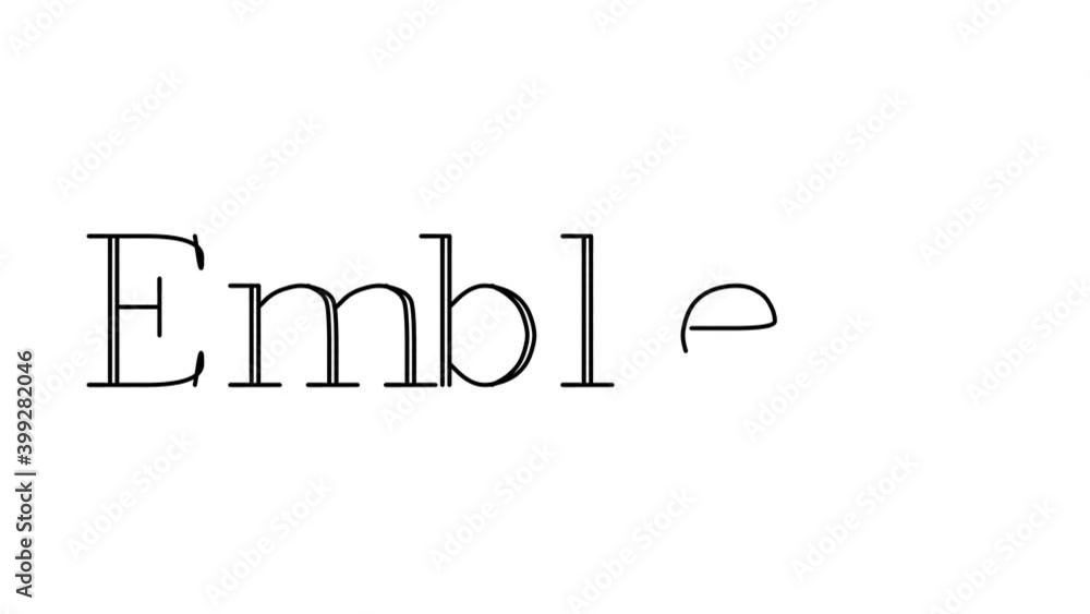 Emblem Animated Handwriting Text in Serif Fonts and Weights Emblem Animated Handwriting Text in Serif Fonts and Weights
