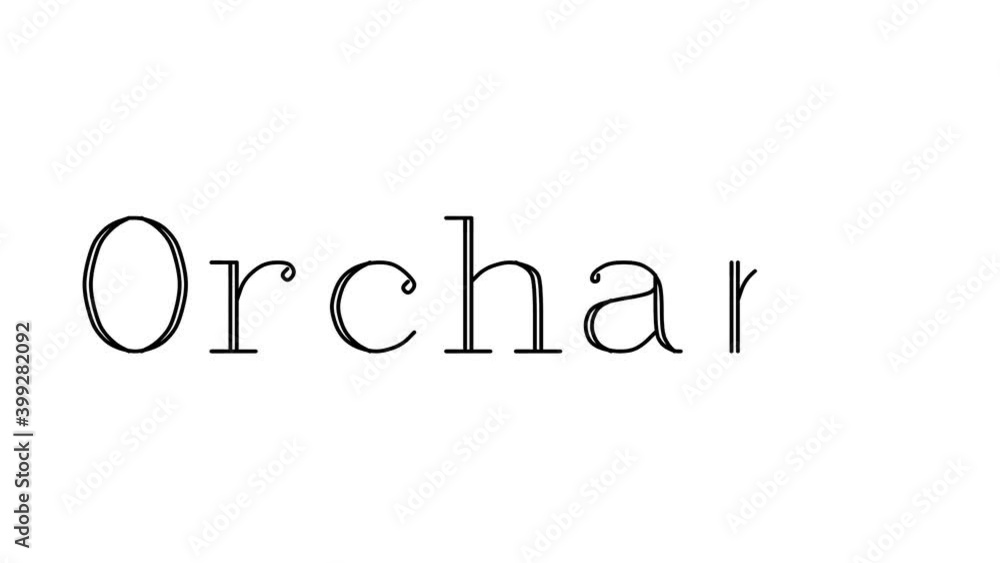 Orchard Animated Handwriting Text in Serif Fonts and Weights Orchard Animated Handwriting Text in Serif Fonts and Weights