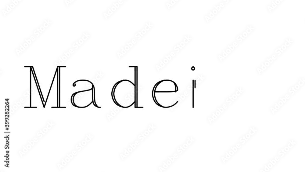 Madeira Animated Handwriting Text in Serif Fonts and Weights Madeira Animated Handwriting Text in Serif Fonts and Weights