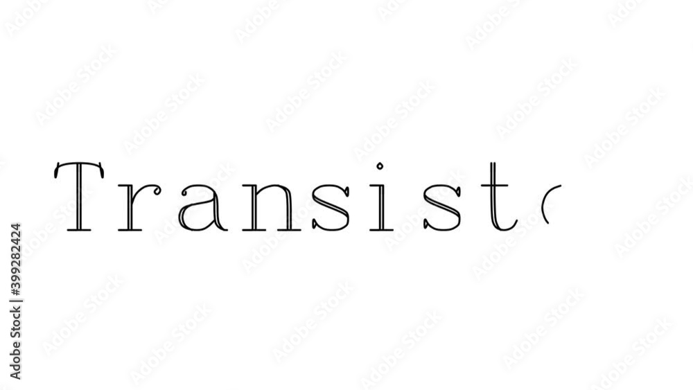 Transistor Animated Handwriting Text in Serif Fonts and Weights Transistor Animated Handwriting Text in Serif Fonts and Weights