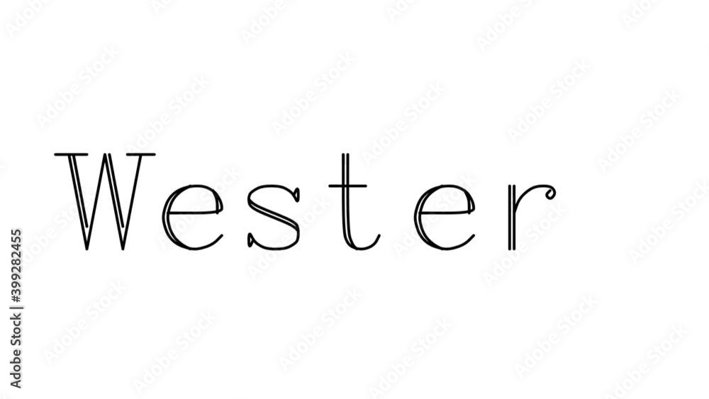 Western Animated Handwriting Text in Serif Fonts and Weights Western Animated Handwriting Text in Serif Fonts and Weights