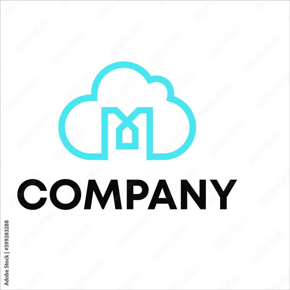 cloud with M logo cloud with M logo