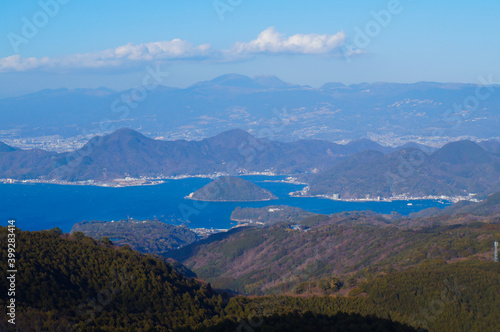 達磨山展望台からの景色