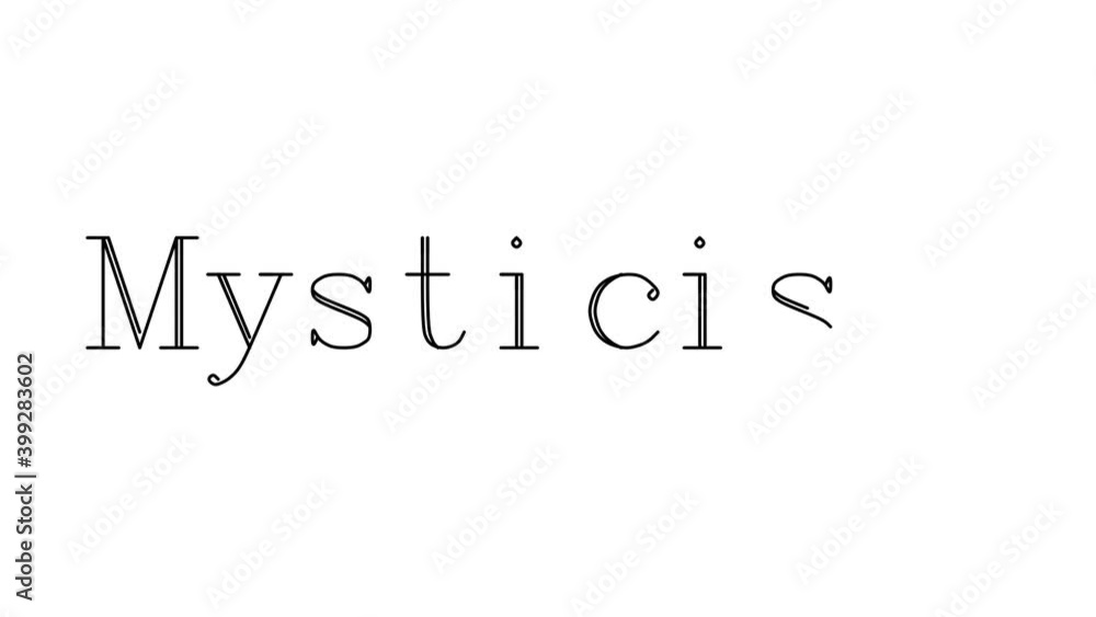 Mysticism Animated Handwriting Text in Serif Fonts and Weights Mysticism Animated Handwriting Text in Serif Fonts and Weights