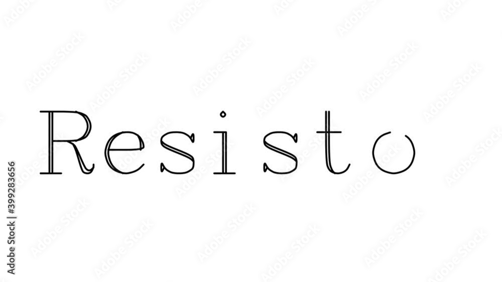 Resistor Animated Handwriting Text in Serif Fonts and Weights Resistor Animated Handwriting Text in Serif Fonts and Weights
