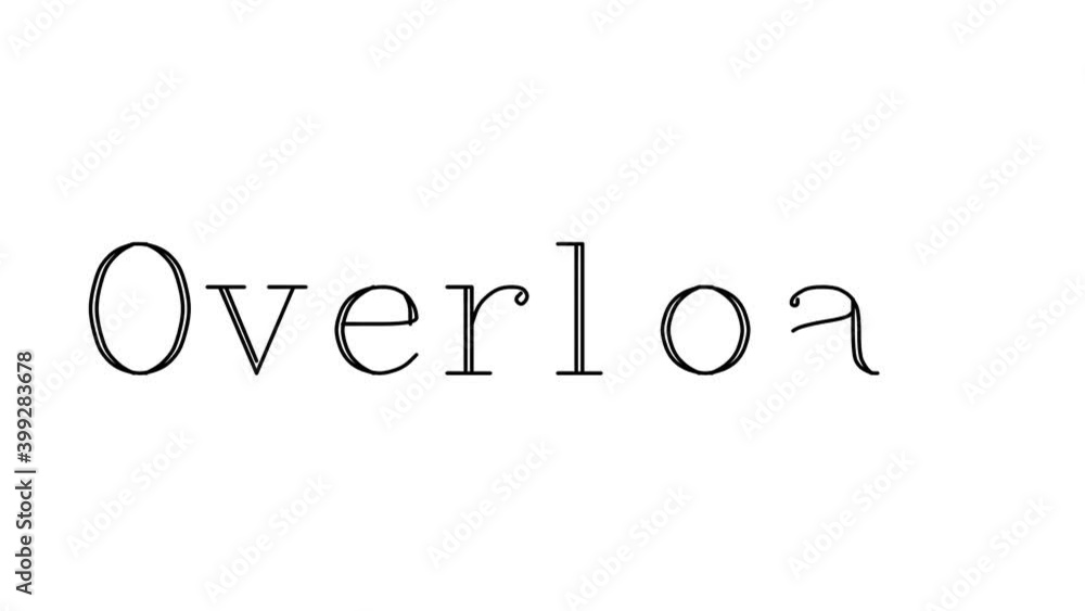 Overload Animated Handwriting Text in Serif Fonts and Weights Overload Animated Handwriting Text in Serif Fonts and Weights