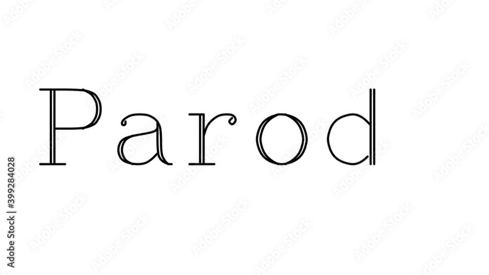 Parody Animated Handwriting Text in Serif Fonts and Weights Parody Animated Handwriting Text in Serif Fonts and Weights