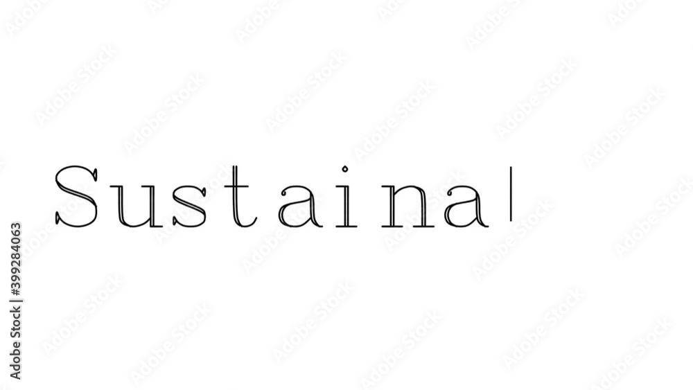 Sustainable Animated Handwriting Text in Serif Fonts and Weights Sustainable Animated Handwriting Text in Serif Fonts and Weights