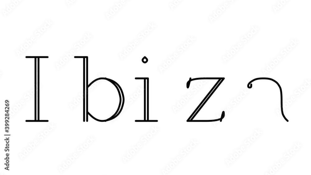 Ibiza Animated Handwriting Text in Serif Fonts and Weights Ibiza Animated Handwriting Text in Serif Fonts and Weights