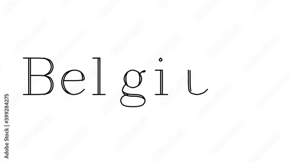 Belgium Animated Handwriting Text in Serif Fonts and Weights Belgium Animated Handwriting Text in Serif Fonts and Weights