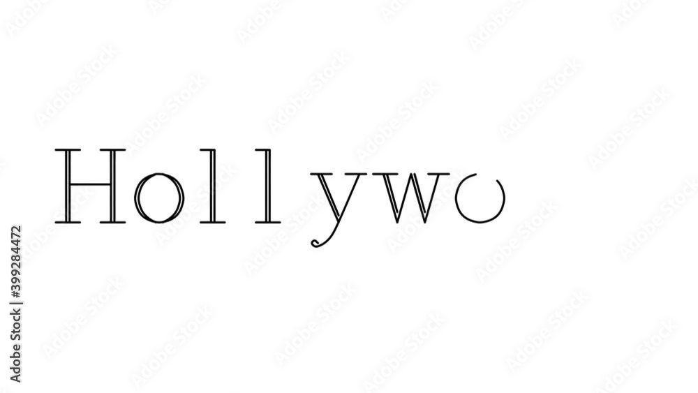 Hollywood Animated Handwriting Text in Serif Fonts and Weights Hollywood Animated Handwriting Text in Serif Fonts and Weights