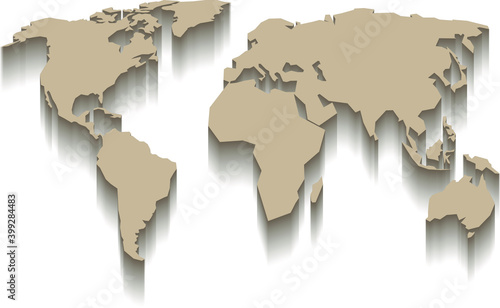 vector world map 