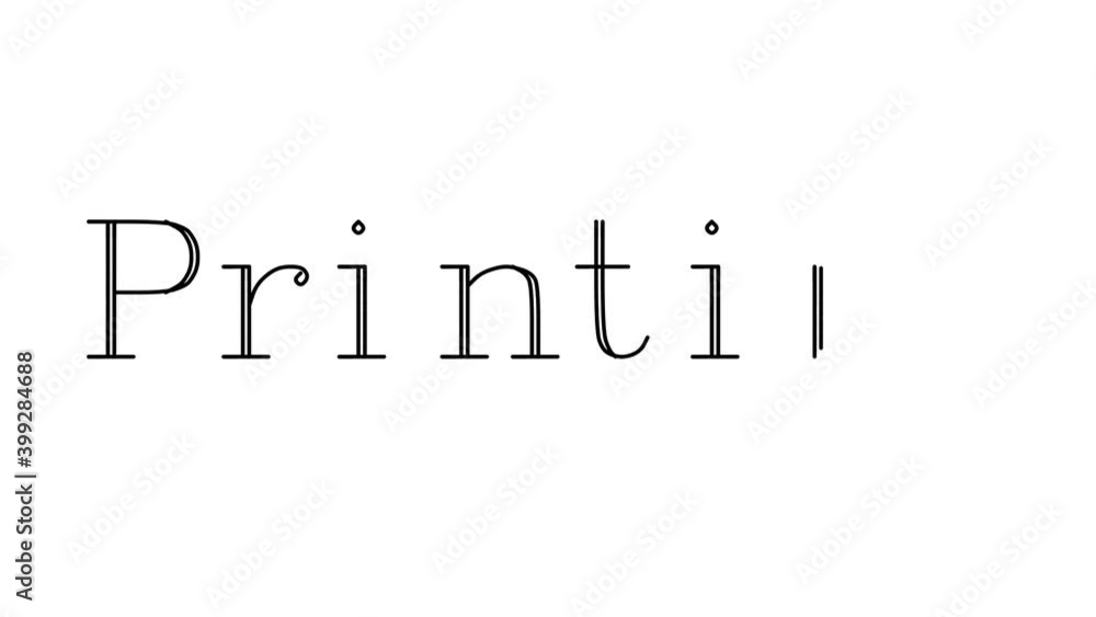 Printing Animated Handwriting Text in Serif Fonts and Weights Printing Animated Handwriting Text in Serif Fonts and Weights