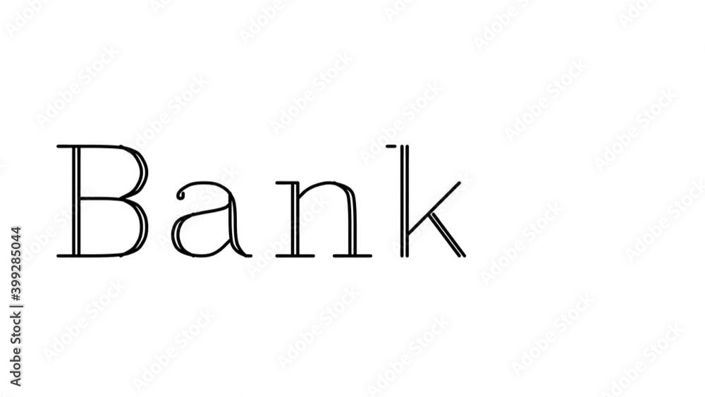 Banker Animated Handwriting Text in Serif Fonts and Weights Banker Animated Handwriting Text in Serif Fonts and Weights