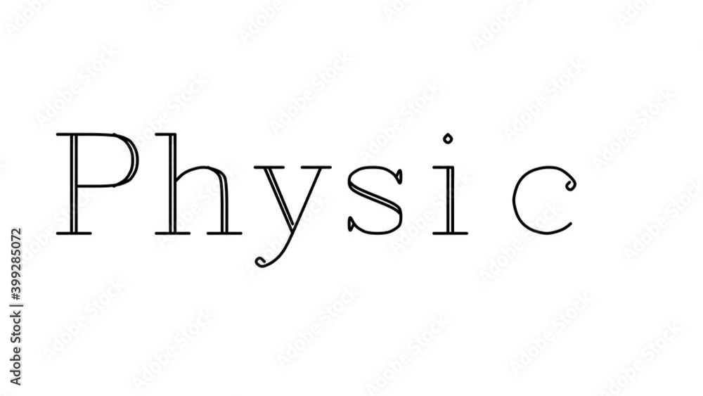 Physics Animated Handwriting Text in Serif Fonts and Weights Physics Animated Handwriting Text in Serif Fonts and Weights