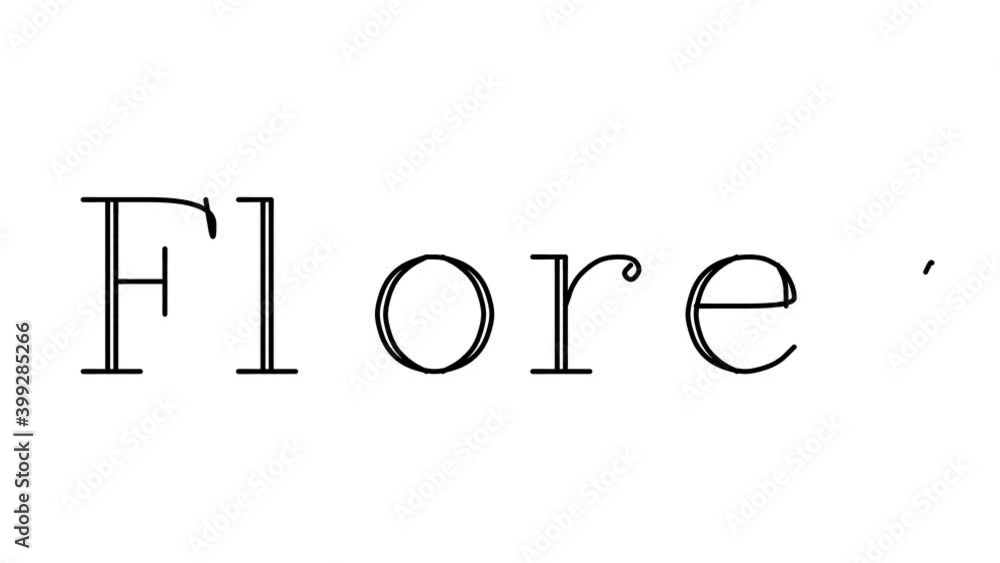 Flores Animated Handwriting Text in Serif Fonts and Weights Flores Animated Handwriting Text in Serif Fonts and Weights