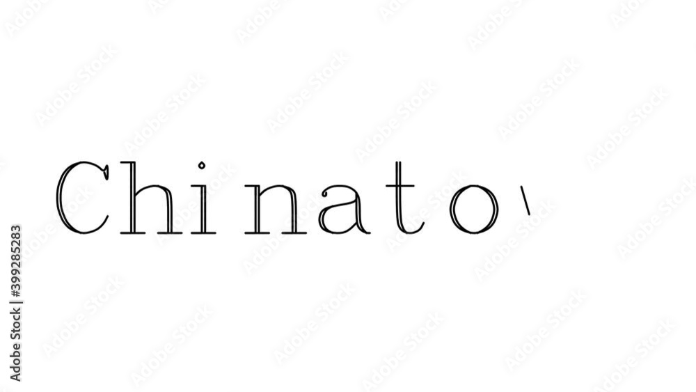 Chinatown Animated Handwriting Text in Serif Fonts and Weights Chinatown Animated Handwriting Text in Serif Fonts and Weights