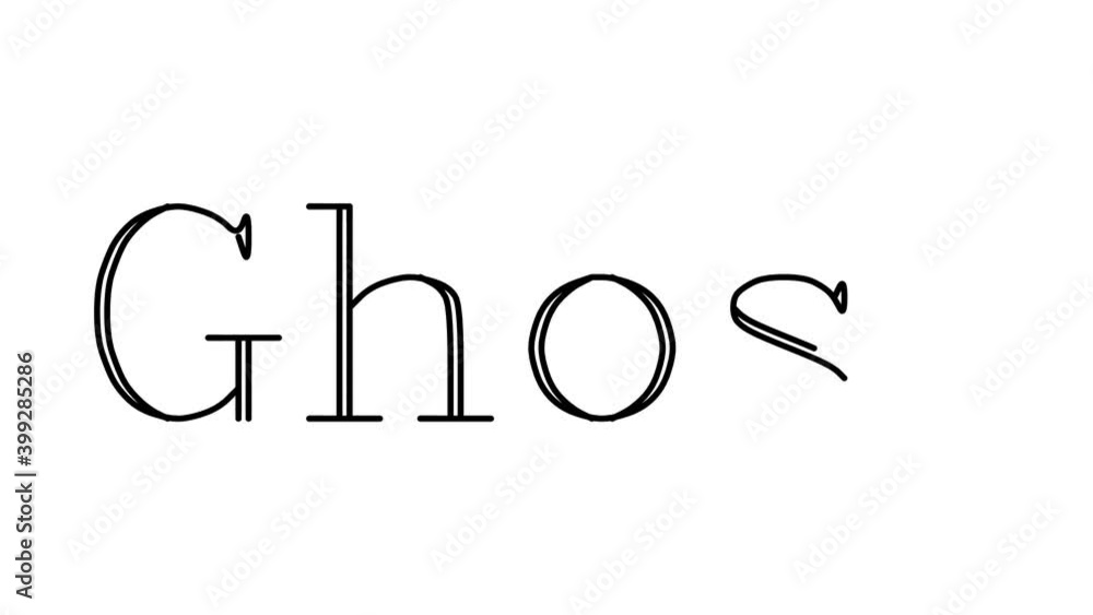 Ghost Animated Handwriting Text in Serif Fonts and Weights Ghost Animated Handwriting Text in Serif Fonts and Weights