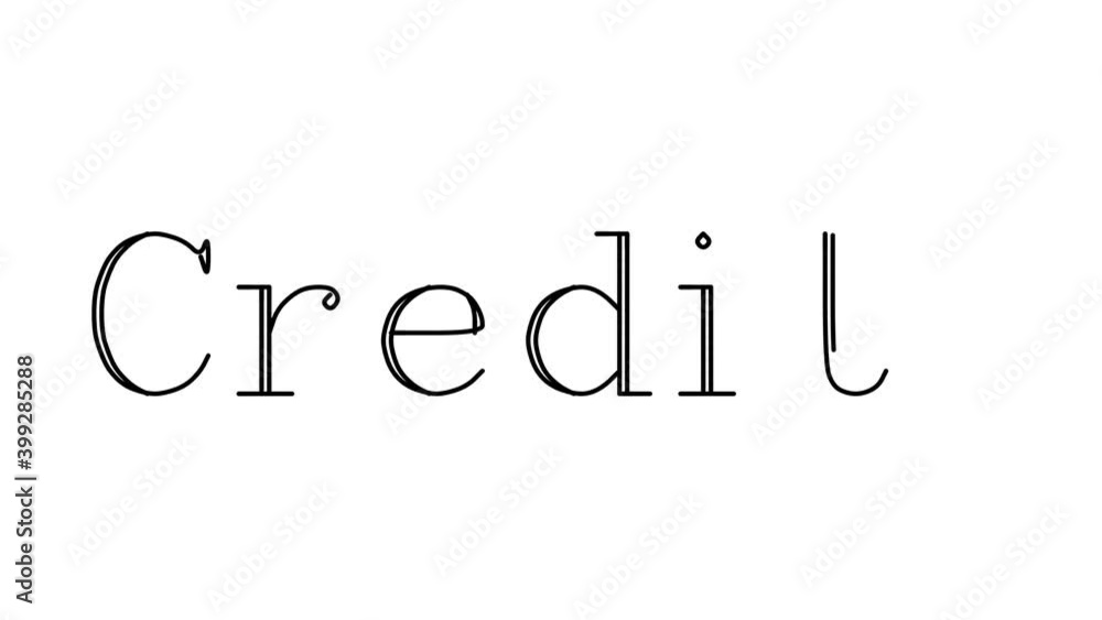Credits Animated Handwriting Text in Serif Fonts and Weights Credits Animated Handwriting Text in Serif Fonts and Weights
