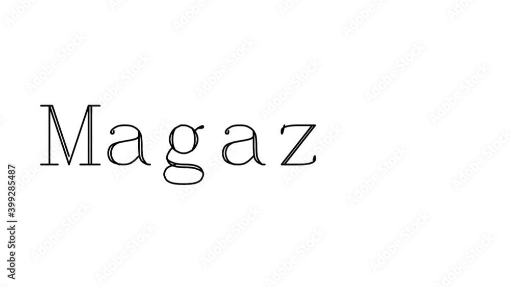 Magazine Animated Handwriting Text in Serif Fonts and Weights Magazine Animated Handwriting Text in Serif Fonts and Weights